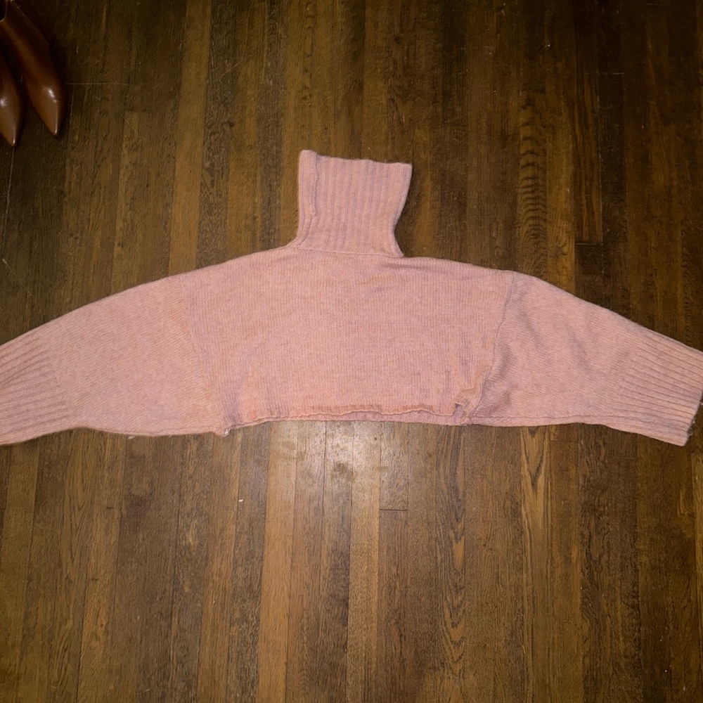Top shop Pink Crop Sweater